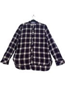HILFIGER DENIM ΚΑΡΟ ΠΟΥΚΑΜΙΣΟ ΚΛΑΣΙΚΟ NAVY ΓΥΝΑΙΚΕΙΟ PRE OWNED L