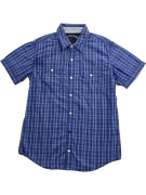 HILFIGER DENIM ΚΟΝΤΟΜΑΝΙΚΟ ΠΟΥΚΑΜΙΣΟ VINTAGE STYLE ΜΕ ΚΕΝΤΗΜΕΝΟ ΛΟΓΟΤΥΠΟ ΜΠΛΕ ΚΑΡΟ ΑΝΔΡΙΚΟ SMALL