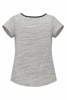 Y2K HILFIGER DENIM POCKET T SHIRT MINIMAL GREY WOMEN PRE OWNED L