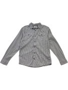 HILFIGER DENIM ΠΟΥΚΑΜΙΣΟ ΚΑΡΟ REGULAR FIT ΓΚΡΙ ΑΝΤΡΙΚΟ PRE OWNED S