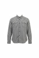 HILFIGER DENIM ΠΟΥΚΑΜΙΣΟ ΚΑΡΟ REGULAR FIT ΓΚΡΙ ΑΝΤΡΙΚΟ PRE OWNED S
