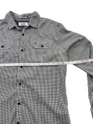 HILFIGER DENIM ΠΟΥΚΑΜΙΣΟ ΚΑΡΟ REGULAR FIT ΓΚΡΙ ΑΝΤΡΙΚΟ PRE OWNED S