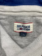HILFIGER DENIM Felpa con zip vintage con logo NY grigia da donna L