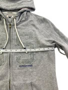 HILFIGER DENIM ZIP HOODIE SPORTSWEAR GRAPHIC ΓΚΡΙ ΑΝΤΡΙΚΟ PRE OWNED L