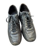 HOGAN ΔΕΡΜΑΤΙΝΑ SNEAKERS CLASSIC ΜΑΥΡΟ ΑΝΤΡΙΚΟ PRE OWNED