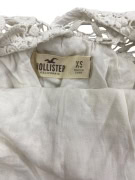 Hollister Αμάνικο Φόρεμα Boho Δαντέλα Λευκό Γυναικείο XS
