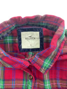 Hollister Καρό Πουκάμισο Casual Λογότυπο Κόκκινο Unisex S