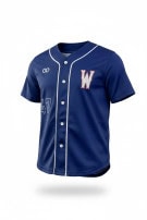 HORTON BASEBALL JERSEY COLLEGIATE NAVY MEN PRE OWNED