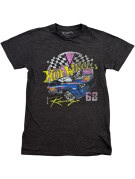 HOT WHEELS GRAPHIC T SHIRT RACING CHARCOAL MEN PRE OWNED S