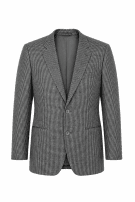 90s AQUASCUTUM BLAZER HOUNDSTOOTH GRIGIO UOMO PRE OWNED XL