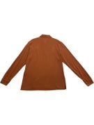 HUGO BOSS POLO ΜΠΛΟΥΖΑ ΜΑΚΡΥΜΑΝΙΚΗ PIMA COTTON LOGO BURNT ORANGE ΑΝΔΡΙΚΗ XL
