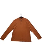HUGO BOSS POLO ΜΠΛΟΥΖΑ ΜΑΚΡΥΜΑΝΙΚΗ PIMA COTTON LOGO BURNT ORANGE ΑΝΔΡΙΚΗ XL
