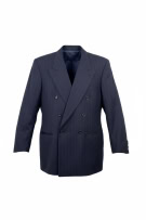HUGO BOSS ΣΑΚΑΚΙ DOUBLE BREASTED PINSTRIPE ΜΠΛΕ UNISEX L