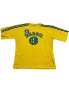 INCOGNITA T-Shirt Vintage "Brasil 9" Κίτρινο Λογότυπο Unisex Size S