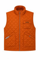 1990S INVICTA VEST QUILTED ORANGE MEN PRE OWNED XL