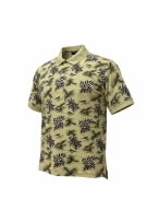 IZOD Polo Shirt Floral Pattern Κίτρινο UNISEX L
