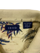 IZOD Polo Shirt Floral Pattern Κίτρινο UNISEX L