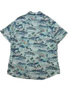 IZOD ΠΟΥΚΑΜΙΣΟ HAWAIIAN PRINT ΑΝΟΙΧΤΟ ΓΑΛΑΖΙΟ ΑΝΤΡΙΚΟ PRE OWNED L