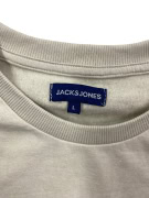 JACK & JONES Sweatshirt CASUAL Embroidered Logo Beige Men’s L