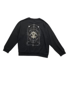 JACK & JONES Φούτερ Crewneck Casual Graphic Logo Μαύρο Ανδρικό L/XL
