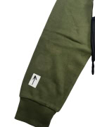 Jack & Jones Φούτερ Hoodie Colorblock Casual Logo Χακί Μαύρο Ανδρικό L