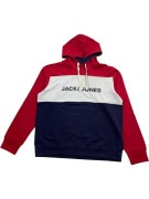 JACK & JONES Φούτερ με Κουκούλα Colorblock Λογότυπο Πολύχρωμο Ανδρικό XL