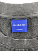 JACK & JONES Felpa senza cappuccio ORIGINALS STUDIO Washed Black da uomo XL