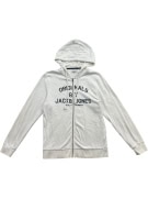 Jack & Jones Hoodie Zip-Up Logo Λευκό Unisex L