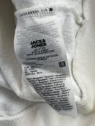 Jack & Jones Hoodie Zip-Up Logo Λευκό Unisex L
