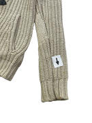 Y2K TOMMY HILFIGER  ΠΛΕΚΤΟ ΠΑΝΩΦΟΡΙ CLASSIC OFF WHITE ΑΝΤΡΙΚΟ PRE OWNED M