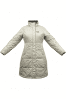 JACK WOLFSKIN Μπουφάν Puffer Vintage Λογότυπο Μπεζ Γυναικείο M