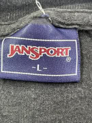 JANSPORT GRAPHIC TEE STREETWEAR FADED BLACK UNISEX PRE OWNED L