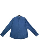 JECKERSON ΠΟΥΚΑΜΙΣΟ OXFORD BUTTON-DOWN ΜΠΛΕ ΑΝΔΡΙΚΟ XL