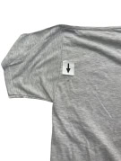 JERZEES GRAPHIC TEE ATHLETIC ΓΚΡΙ UNISEX PRE OWNED L