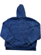 JERZEES FELPA CON CAPPUCCIO DENIM BLUE UOMO PRE OWNED M