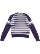 JONK SWEATER RETRO STRIPED PURPLE WOMENS PRE OWNED S