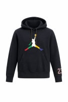 JORDAN HOODIE GRAPHIC BLACK MEN PRE OWNED S