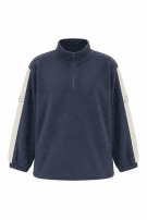 90s KAPPA FLEECE PULLOVER ΜΠΛΕ ΑΝΔΡΙΚΟ PRE OWNED L