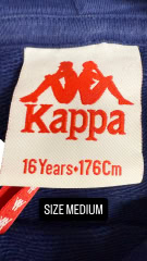 Kappa Μπλε Φούτερ με Λογότυπα στα Μανίκια VINTAGE – M