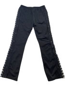 KAPPA TRACK PANTS SPORTSWEAR BLACK UNISEX PRE OWNED M