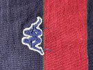 1990S KAPPA POLO SHIRT RIGATO BORDEAUX BLU UOMO PRE OWNED L