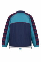 KAPPA TRACK JACKET RETRO NAVY TURQUOISE MEN PRE OWNED L