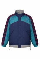 KAPPA TRACK JACKET RETRO NAVY TURQUOISE MEN PRE OWNED L