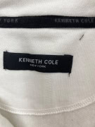 KENNETH COLE ΦΟΥΤΕΡ 1/4 ZIP CASUAL LOGO ΛΕΥΚΟ/ΕΚΡΟΥ ΑΝΔΡΙΚΟ L