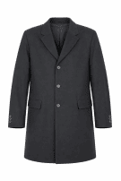 2000s HUGO BOSS CAPPOTTO CLASSICO NERO UOMO PRE OWNED L