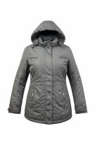 KLEPPER GIACCA CON CAPPUCCIO MINIMAL GRIGIA DONNA PRE OWNED S