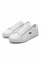 LACOSTE LEROND 0721 SNEAKERS LEATHER ΜΕ ΧΡΥΣΟ LOGO ΛΕΥΚΟ ΓΥΝΑΙΚΕΙΟ 37