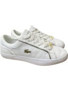 LACOSTE LEROND 0721 SNEAKERS LEATHER ΜΕ ΧΡΥΣΟ LOGO ΛΕΥΚΟ ΓΥΝΑΙΚΕΙΟ 37