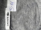 LACOSTE LONG SLEEVE POLO MINIMAL GREY MEN PRE OWNED