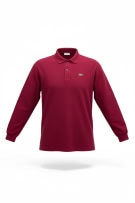 LACOSTE ΜΠΛΟΥΖΑ POLO ΜΑΚΡΥΜΑΝΙΚΗ ΜΕ ΛΟΓΟΤΥΠΟ ΜΠΟΡΝΤΟ ΑΝΔΡΙΚΟ XL